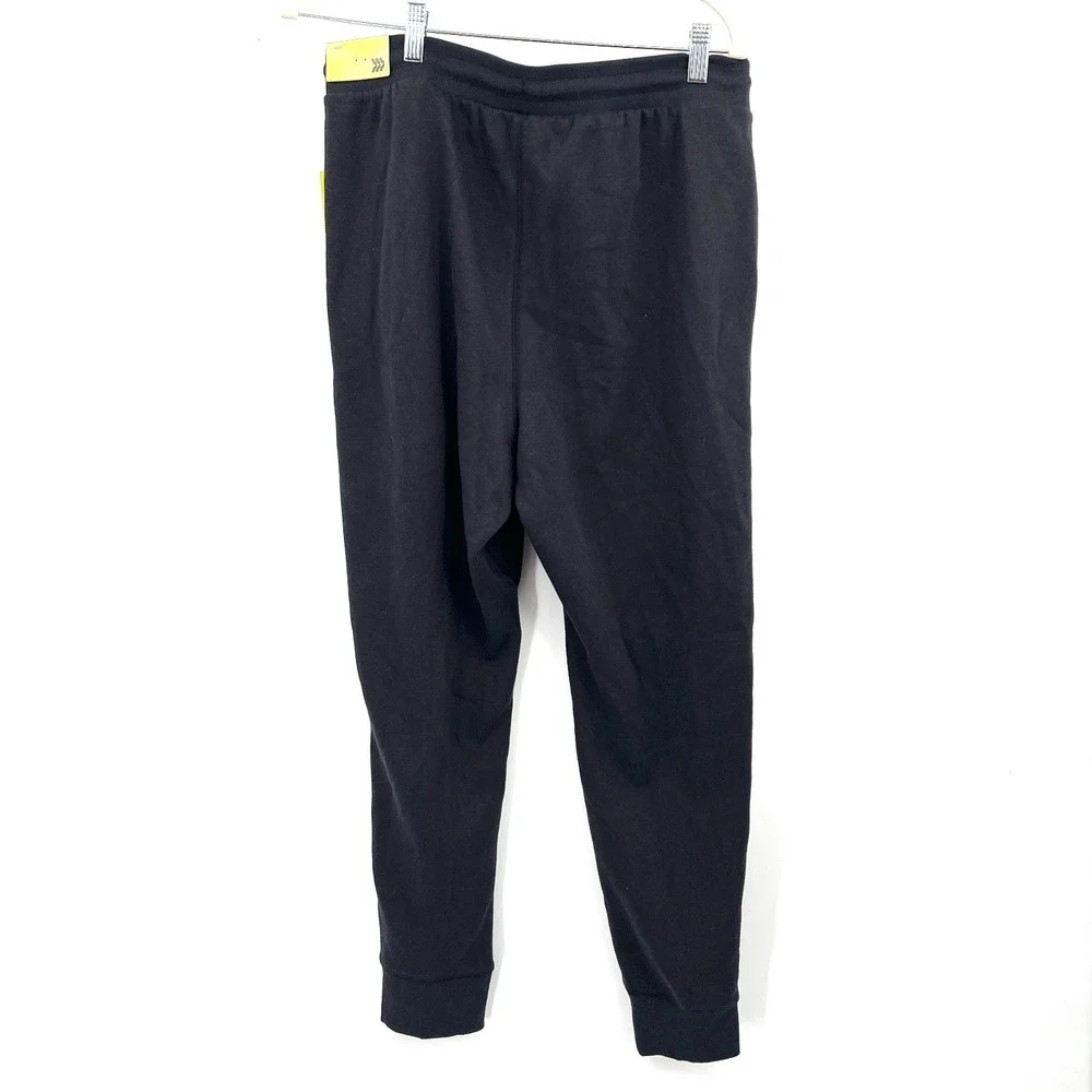 NEW All in Motion fleece jogger sweatpants black comfy activewear lounge pants M
